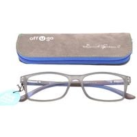 offugo James Blue Block Reading Glasses Grey +3.00